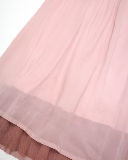 Dusty Pink Layered Chiffon Cami Dress