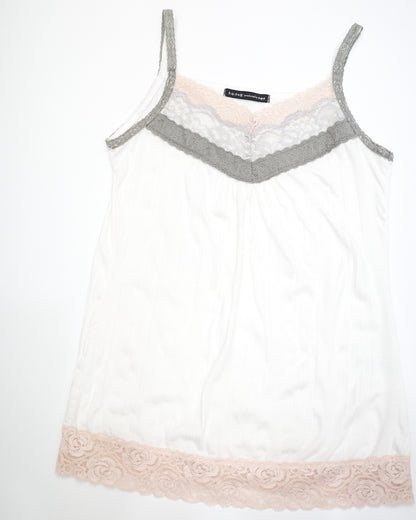 Tri-Tone Lace Cami