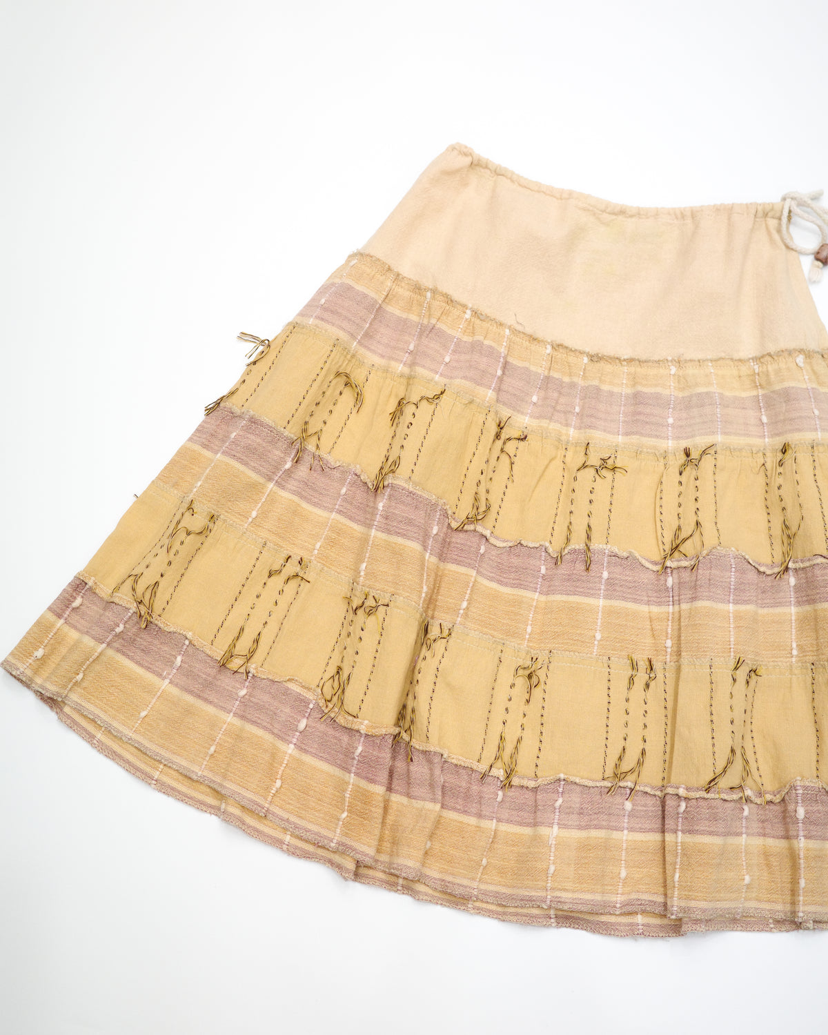 Earth Tone Striped Skirt