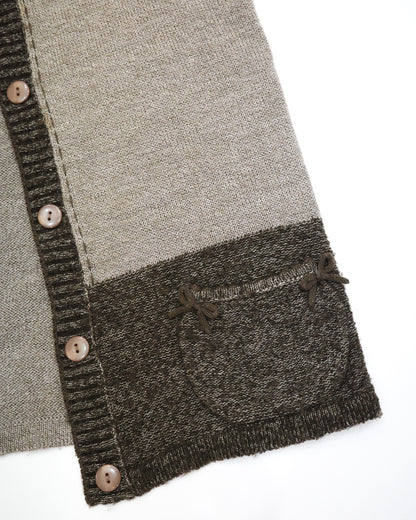 Knit Short-Sleeve Cardigan