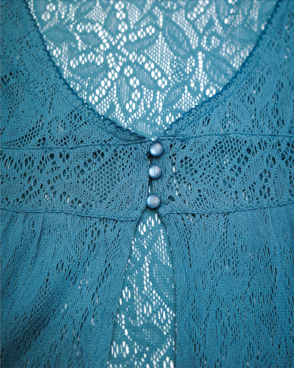 Teal Lace Cardigan