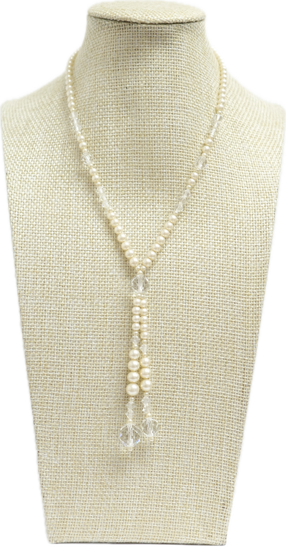 Crytsal Beads & Pearl Necklace