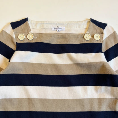 Cream Striped Top