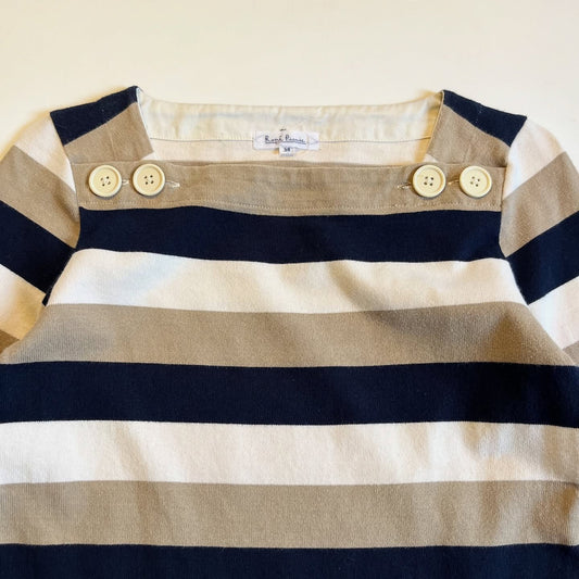 Cream Striped Top